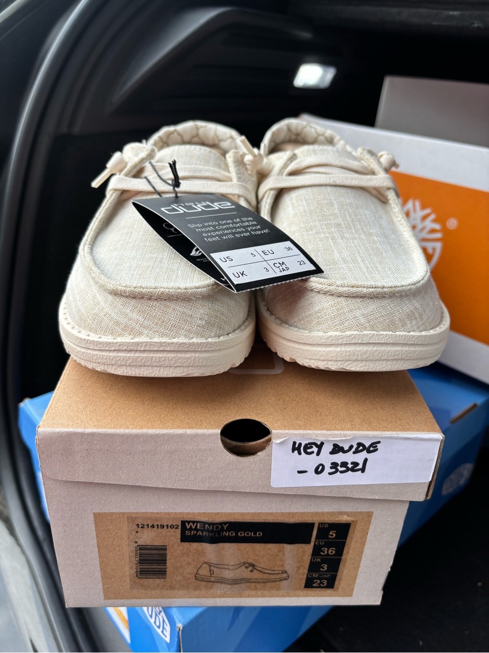 Hey Dude Wendy Slip-Ons in Natural Beige
